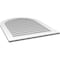Ekena Millwork Round Top Surface Mount PVC Gable Vent: Non-Functional, w/ 3-1/2"W x 1"P Standard Frame, 32"W x 42"H GVPRT32X4201SN - alternate 4